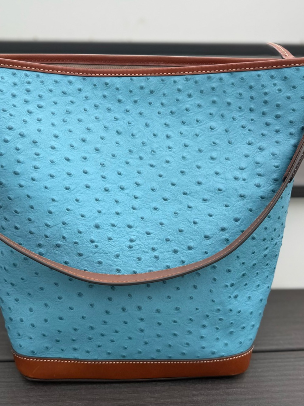 Dooney & Bourke Ostrich Embossed Hobo Bag - Picture 2 of 4
